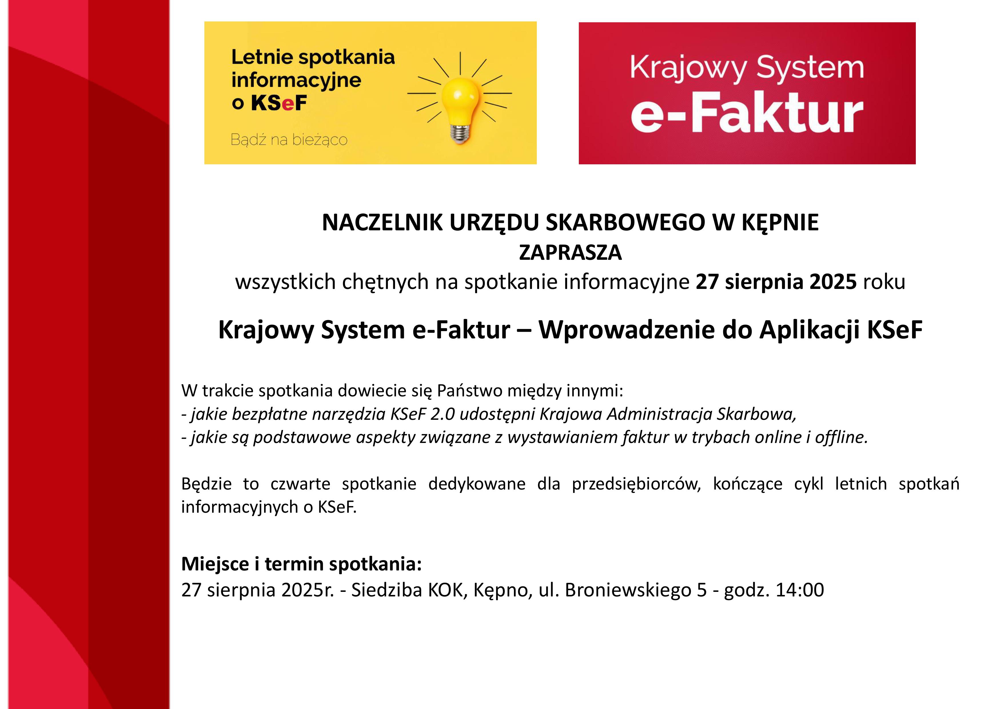 Krajowy System e Faktur Wprowadzenie do Aplikacji KSeF