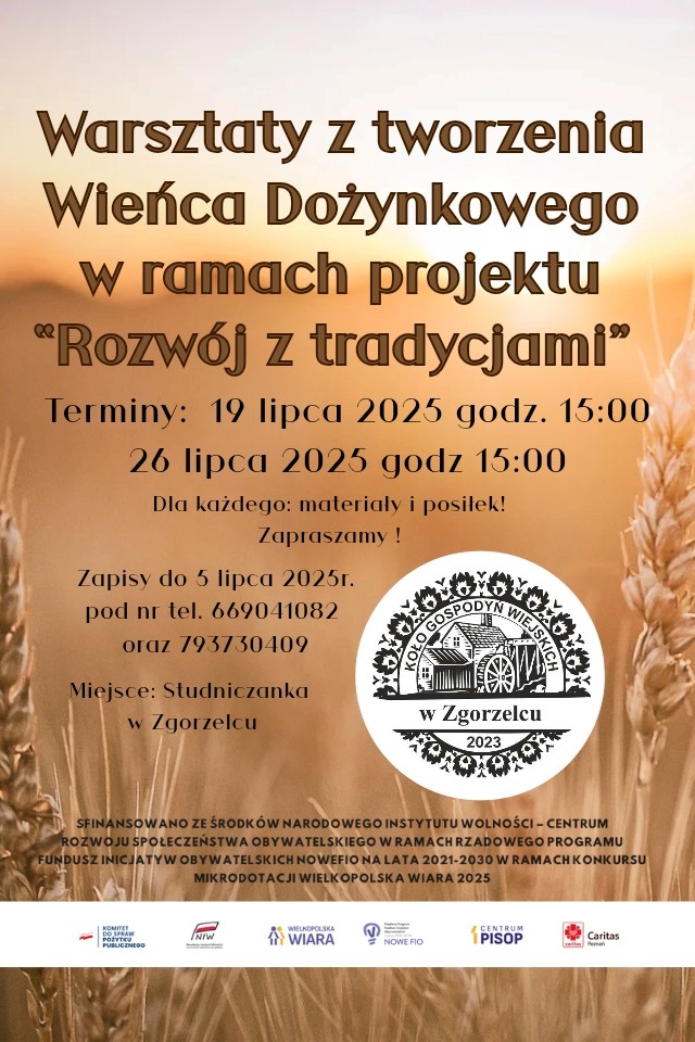 Warsztaty z tworzenia Wieńca Dożynkowego