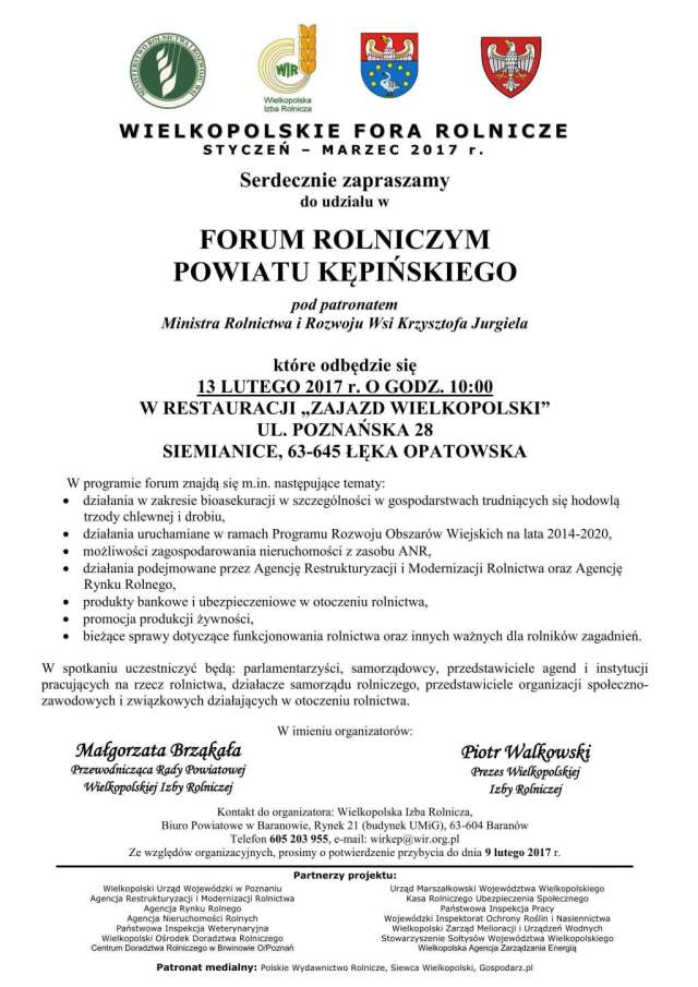 kepno zaproszenia na forum powiatowe